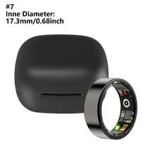 1个智能戒指 - 健康与健身追踪器，具备卡路里/心率/血氧/血压/睡眠监测功能，IP68防水计步器，内置手势滑动视频功能，佩戴舒适，快速双击切换视频，完美的圣诞节和生日礼物（15/20mAh可充电电池） - YJH-TK5 - 查看 50