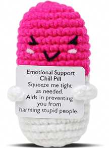 This Handcrafted Pill-Shaped Crochet Item Symbolizes Deep Gratitude Towards Nurses, Doctors, Pharmacists, And All Healthcare Workers. The Design Represents Passion, Dedication, And Appreciation, Making It An Ideal Gift To Commemorate Their Hard Work. - Multicolor - View 15