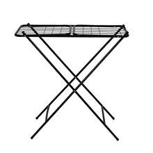 Stainless Steel Reinforced Floor Clothesline Secalux With Wings, Foldable, Portable, Large, For Apartments - Black - View 6