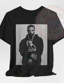 Drizzy DRAKE T-Shirt OVO Sound STREETWEAR Octobers Very Own Hip-Hop HOT - 黑色 - 查看 1