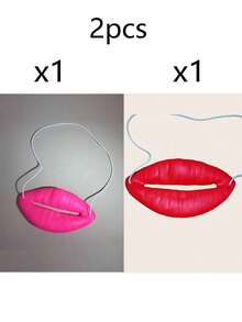 1pc Đạo cụ môi hồng vui nhộn, Miệng xúc xích gợi cảm, Quà tặng bịt miệng cho bữa tiệc người lớn, Quà tặng bất ngờ sáng tạo cho bạn bè và gia đình, Thích hợp cho bữa tiệc, sinh nhật, Giáng sinh, Hóa trang Halloween - Nhiều màu - Xem 13