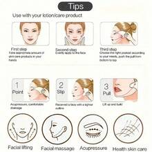 Jade Gua Sha Facial Massage Set, Includes Facial Roller And Gua Sha Board, Effectively Relieves Puffiness And Redness, Suitable For Both Men And Women - Multicolor - View 4