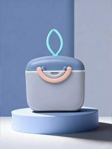 KUNT 450ml Double-Layer Milk Powder Container, Portable Baby Milk Powder Storage Box, Minimalist Design With Included Scoop - Multicolor - View 14