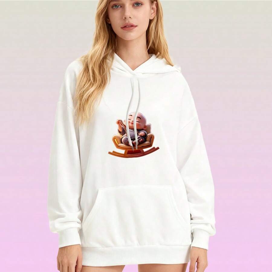 Women Sports Sweatshirts - White - View 1