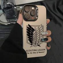 Fundas exclusivas para teléfonos, diseño de patrón de ala y escudo, resistentes a la suciedad, elegantes y modernas, para for  16/17, 16 Plus, 16 Pro, 16 Pro Max, for  15, 15 Plus, 15 Pro, 15 Pro Max, 14, 14 Plus, 14 Pro, 14 Pro Max, 13, 13 Pro, 13 Pro Max, 12, 12 Pro, 12 Pro Max, 11, 11 Pro Max, 7, 8, X, XS. - Negro - Ver 2