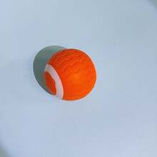 1个可充电智能滚球猫玩具，带LED灯，2种滚动模式，适合猫狗互动玩耍 - 橘色 - 查看 9