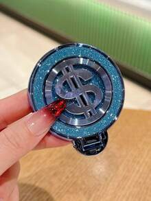 Dollar Bill Textured Phone Grip Stand, Metallic Money Design Phone Case With Rotating Kickstand - Multicolor - View 9