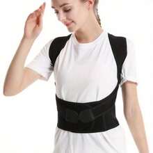 Corrective Belt Open Shoulder Anti-Hunch Orthotics For Adult Male And Female - Black, Healthcare Support Tool For Posture And Back Protection Thickness-Black Back Posture Correction Waist Trainer Corrector Daily - màu đen - Xem 7