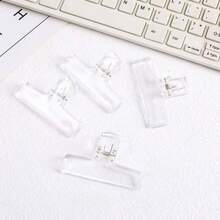 Bộ 3 kẹp giấy acrylic trong suốt màu thạch, đồ dùng học tập, kẹp giấy đa năng, kẹp tài liệu/sổ sách, kẹp đuôi dài, đồ dùng văn phòng sáng tạo, kẹp giấy thi, kẹp hóa đơn/tài liệu, đồ dùng học tập - Nhiều màu - Xem 9