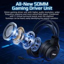 Acer Tai nghe chơi game chụp tai OHW303 cung cấp hai tùy chọn cổng: hai cổng 3.5mm và một cổng USB. Nó tương thích với máy tính xách tay và máy tính để bàn, đồng thời tích hợp micro và mic. - Giao diện cắm kép 3.5mm - Xem 3