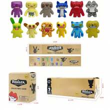 Fugglers Zähne Mystery Blind Box Plüschtiere, handgemachte Stich-Stil Monster thematisierte Sammlerfiguren, Spielzeug für Jungen & Mädchen, Weihnachtsgeschenke, lustige hässliche Monster kreative süße hässliche dekorative bizarre Kreaturen Puppen - Verschiedenfarbig - Übersicht 6