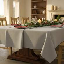 Oxford Slub Tablecloth, 5 Meters, Plain, For Events And Decoration - 灰色 - 查看 5