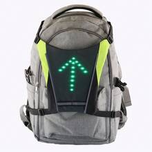 1pc LED Wireless Remote Control Backpack Pendant, Suitable For Cycling, Running, Skateboarding - Grey - View 5