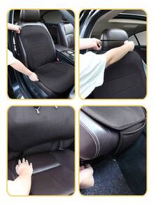 1pc Universal Car Seat Cover, Suitable For All Seasons, Minimalist Design, Full Wrap-Around Fabric, Breathable, Fits Single Seat, Universal Car Seat