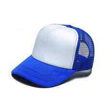 1pc Multi Functional Basic Refreshing Curved Brim Baseball Cap, Breathable Mesh Truck Driver Cap, Suitable For Casual And Outdoor Sports With Adjustable Back Button Cap,Color-Block Mesh Baseball CapVersatile Outdoor New Style Fashionable Hat,Couple Style Hat, Valentine's Day Gift - Multicolor - View 6