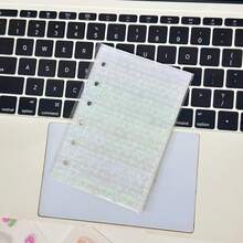 A7 10/20pcs Refill Pages, Transparent Inner Pages, Shiny Inner Pages, Laser 3D Embossed Sticker Book, Sticker Album, A7 Loose-Leaf Photo Album Refill Pages - Multicolor - View 9