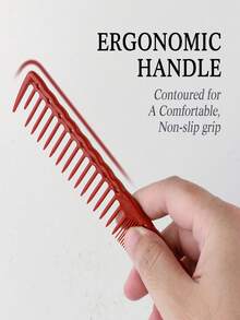 2把渐变锥形剪发梳，美发师专用剪发梳，专业美发工具，抚平毛躁头发，适合女生返校、旅行、沙龙和居家使用 - 彩色 - 查看 12