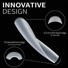 240pcs Soft Gel Nail Clippers, Matte Full Coverage Press-On Nail Clippers, Pointed Nail, Coffin Nail, Removable Gel Extension Nail, Capsule Press-On Nail, Manicure Supplies, Suitable For Girls And Women DIY - Multicolor - View 5