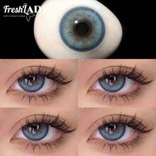 FRESH LADY 1副 Freshlady Everyday Color Contacts Pupilentes Dolly Stacie 14.5mm Colored Contact Lides 1 Year Dispensable