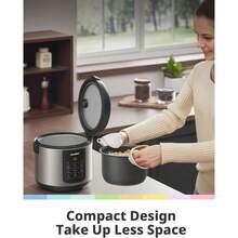COMFEE' - Olla arrocera olla múltiple de acero inoxidable 6 en 1 olla de cocción lenta - Basic4CupsSin cocinar - Ver 5