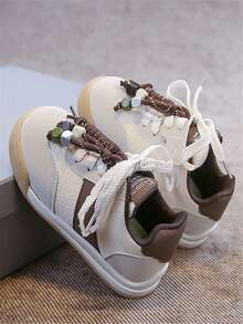 2025 Autumn New Casual Low-Top Canvas Sneakers, Fashion Soft Sole Small White Shoes For Girls - Khaki - View 2