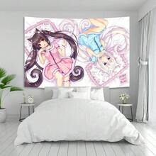 Anime Nekoparas Wall Tapestry Kawaii Background Cloth Wall Decoration  Girls' Dormitory Pink Room Banner - STYLE 3 - 查看 10