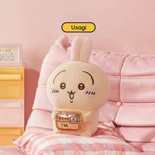 Miniso 1pc Rabbit Shaped Plush Stuffed Doll, Packaging Prop + Rabbit Ear Design, Soft Fluffy Material, Home Decor/Sofa Cushion/Cute Gift - Multicolor - View 4