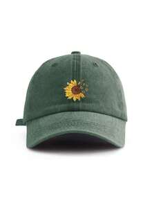 1顶/2顶男女通用印花水洗棉帽，保暖时尚棒球帽，适合日常外出、骑行、滑雪、徒步、旅行，防风防晒。 - B款 - 查看 3