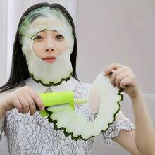 Manual Cucumber Peeler & Slicer - A Multipurpose Kitchen Tool, Made Of Durable Plastic, Suitable For Vegetables, Beauty Masks, Home Cooking, Food Preparation, Easy To Grip, Ideal For Handling Fruits And Vegetables. - Multicolor - View 3