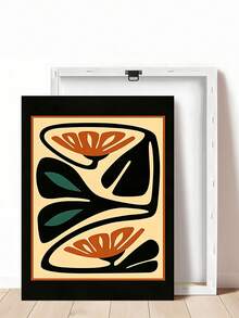 1pc Cowboys Illustration Print, Southwestern Western Decor, Abstract Botanical Wall Art,Mid Century Modern Floral Print Retro Minimalist Burnt Orange Teal Canvas Painting, Festival Gifts,Bedroom Decor, Living Room Decor, Office Decor, Kitchen Decor, Wall Arts, Wall Decor, Home Decor, Room Decor, Canvas Wall Art, Posters, Wall Art With Frame, Optional Frame - Multicolor - View 18