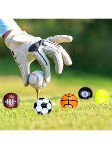6pcs Funny & Unique Golf Ball Set - Various Interesting Designs, High-Quality Materials, Ideal Gift For Golf Training, Birthday, Golfers And Enthusiasts