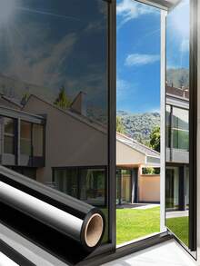 1 Roll One Way Window Film Daytime Privacy Window Tint For Home UV Blocking Mirror Film Non-Adhesive Static Cling Heat Control Reflective Glass Film For Home And Office - Multicolor - View 35