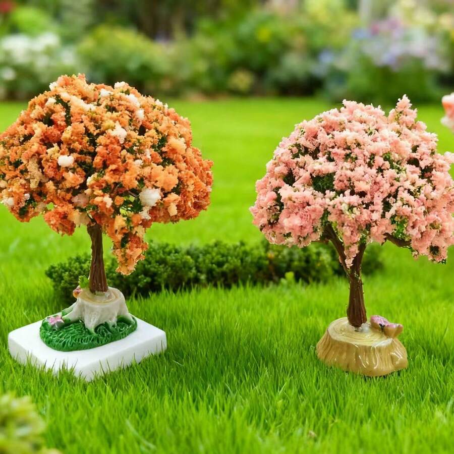 1 cây trang trí mini nhân tạo, cây ước nguyện, cây tình yêu, thích hợp để trang trí nhà cửa, bàn làm việc, mô hình nhà, trang trí DIY, đạo cụ chụp ảnh, ngày lễ tình nhân, trang trí ngày lễ, quà tặng năm mới sáng tạo cho bạn bè - Nhiều màu - Xem 1
