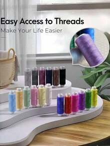 1set Sewing Kit With Sewing Supplies And Accessories(Multiple Specifications Optional), Sewing Kit For Adults,Emergency Repair And Travel Kits ,Portable Sewing Supplies Accessories Contains Thread, Needle, Scissors, Measure Tape, Dorm Room Essentials ,Gifts For Family, Friend Adults Beginner Kids Traveler Sewing Supplies - 彩色 - 查看 5