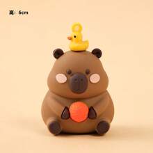 超萌休闲水豚钥匙扣，卡通背包挂件，情侣小礼物，收藏摆件，钥匙链，背包配件，完美礼物 - 生日礼物 - 男孩礼物 - 女孩礼物 - 圣诞礼物 - 彩色 - 查看 10