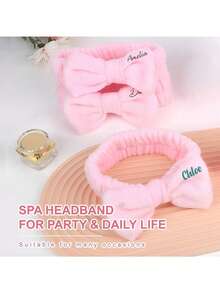 1/4/8/12/16 Pcs Sleepover Party Essential Set, Customizable Toiletry Bag, Makeup Bag, 1 Set Personalized Toiletries, Customizable Set. Polyester Spa Party Supplies - Pink Non-Electric Facial Cleansing Tool Set - Multicolor - View 4