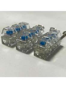 1件装新颖减压玩具，机械键盘键帽放松玩具钥匙扣、钥匙圈和桌面配件