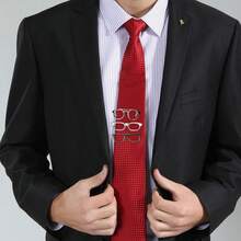 ¡Novedad! Pinzas de corbata de bigote de gafas para hombre de color oro plateado, negro y novedoso, pinzas para Barra de corbata, joyería de moda para hombre - antiguo - Ver 4