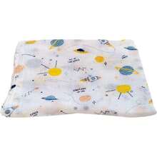 Cobija para Bebé 100% Algodón| Cobija Suave y Transpirable| Frazadas Protectoras de Temperatura| Mantas Hipoalergénicas (Niña/Niño),36743920 - Agua verde azul - Ver 2