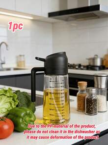 1pc 2-In-1 Spray Bottle, Suitable For Oil, Soy Sauce, Vinegar And Other Liquids. Odorless Nozzle, Even Atomization, Can Be Used For Cooking, Salad Dressing, Marinade, Etc. Suitable For Kitchen Use. It Can Also Be Used For Gardening Watering, Home Cleaning, Home Essentials, Kitchen Essentials, With Random Color (Hand Wash Only) - Multicolor - View 15