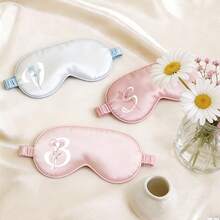 Personalized Satin Sleep Eye Mask, Customizable Initial Letter, Bridesmaid Gift, Wedding Favor, Customized Letter Eye Mask, Spa Party Favor, Customized Eye Mask, Satin Sleep Eye Mask, Bridesmaid Eye Mask, Wedding Favor, Gift For Her, Bridal Shower Favor, Customized Name Eye Mask, Floral Sleep Eye Mask, Travel Eye Mask, Birthday Gift, Christmas Stocking Stuffer, Personalized Gift - Multicolor - View 7