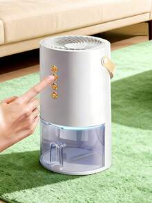 EU Standard Portable Dehumidifier, Suitable For Bedroom Small Home Room Dehumidifier, Auto Shut Off Protection Low Noise Dehumidifier For Basement, Bedroom, Bathroom, Home Closet (White, Black) - EU C Type Plug(220-240V) - View 9