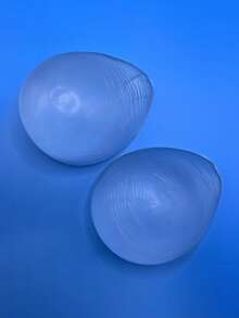 WANTES 1 Pair Medical Grade Silicone Teardrop Breast Prosthesis, Teardrop Breast Forms Suitable For Roleplay/Breast Reconstruction, Durable Concave Breast Prosthetics - Clear - View 3