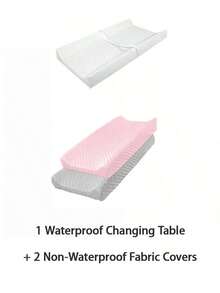 1 件婴儿尿布更换垫、便携式婴儿换尿布台垫、可折叠婴儿按摩垫、尿布更换垫套 - 白色 - 查看 17