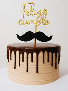 DECORACIÓN TIPO CAKE TOPPER "FELIZ CUMPLE" COLOR DORADO - IDEAL PARA PASTELES, TARTAS, REPOSTERÍA, POSTRES, ARREGLOS FRUTALES Y FLORALES - HECHO EN MADERA MDF DE 3 MM DE GROSOR - MEDIDAS DE 20 X 12 CM - COLOR DORADO - CON LEYENDA "FELIZ CUMPLE" EN TIPOGRAFIA MANUSCRITA - DISEÑO MODERNO, FRESCO Y ELEGANTE - IDEAL PARA PASTELES, TARTAS, CHEESECAKES Y REPOSTERÍA, GELATINAS, POSTRES, BROWNIES, REGALOS Y FLORERÍA - PERFECTO PARA FIESTAS Y CELEBRACIONES DE CUMPLEAÑOS, ANIVERSARIOS, FIESTAS TEMÁTICAS, INFANTILES Y JUVENILES, PARA HOMBRES Y MUJERES - FÁCIL DE COLOCAR, RESISTENTE Y REUTILIZABLE - REALZA TU PASTEL - Dorado - Ver 3
