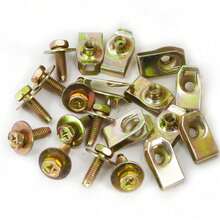 For Vauxhall Vivaro Renault Trafic Engine Undertray Clips Bolt Screw Guard Cover - Gold - View 11