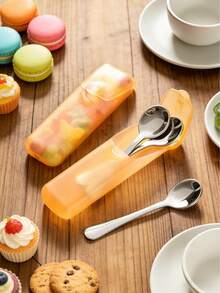 5/10个装迷你旅行牙签盒带盖，便携式户外收纳盒，小巧药盒，胶囊形容器（颜色随机），适用于存放牙签、牙线、棉签、小物件 - 彩色 - 查看 6