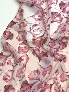 Nuevo pañuelo estampado bohemio, chal ligero y transpirable con flecos, elegante estilo de protección solar para mujer, ideal para la playa y los viajes - Rosa vieja - Ver 3