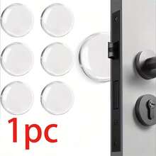 1/6pcs Transparent Self-Adhesive Door Stopper - Shock Absorbing, Noise Reducing, Easy To Install, Suitable For Home And Office, Reusable Plastic Design - Multicolor - View 14