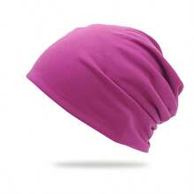 1pc Women's Stretchy Headband Hat, Soft Brim Headscarf, Chemo Cap - A - View 12